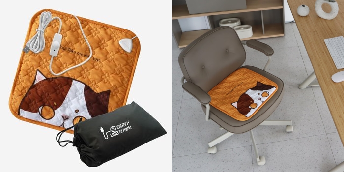 빼꼼냥이 전기방석