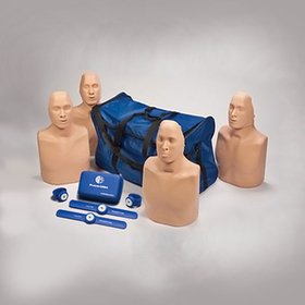  PRACTI-MAN CPR 마네킹 4세트 + 전자팔찌 4개(CRMB4)