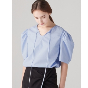 ' 아미마켓 비뮤즈맨션 Shirring puff blouse Sky blue BENUSE47' 최저가 쇼핑 정보 - 에누리가격비교