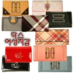 질스튜어트 여성 그레이 스웨이드 배색 중지갑_JA3P1F015GE