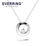 에버링 다이아몬드 0.1ct 목걸이 in Sterling 실버_vd502