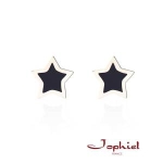 요피엘 14K 블랙포인트스타 귀걸이_JGE130