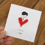 투영 메시지카드-사랑해요 아빠