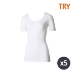 TRY 여성 면 100% 반팔 런닝 10종세트_TWRSB08