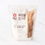 백설 우리땅 우리밀 밀가루 750g