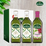 올리타리아 올리브유 1L x 2병 + 포도씨유 1L x 1병 세트