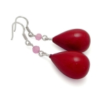 루피  레드 슬레이드롭 귀걸이(HESS6008)