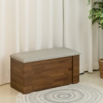 가구쟁이 아카시아 수납형 벤치소파 1인용