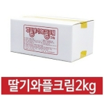 한국이안스 꾸플 딸기 와플크림 2kg [1개]