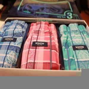 TRY 갱수네 쌍방울 남성 나염박서 순면 3매 복불복 랜덤 무늬 속옷 사각 팬티 3매입 소변구 옆트임