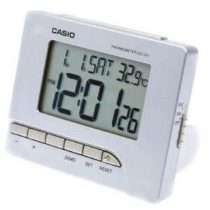 카시오  알람 디지털 알람시계 LED 라이트  DQ-747-8DF