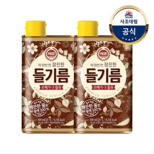 해표 참진한 들기름 500ml