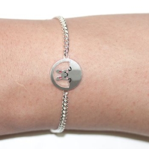 르클레보 아기토끼2 미아방지 실버팔찌 SB9385