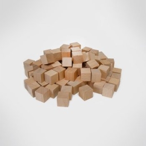 가베가족 KS0149 큰솔2.5cm원목쌓기나무 100pcs