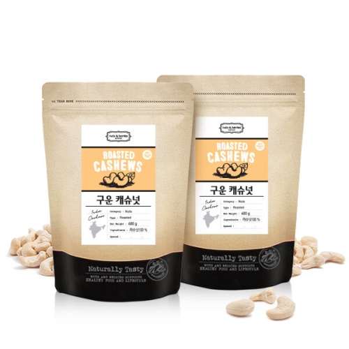 넛츠앤베리스 구운캐슈넛 무염  800g  400gX2봉