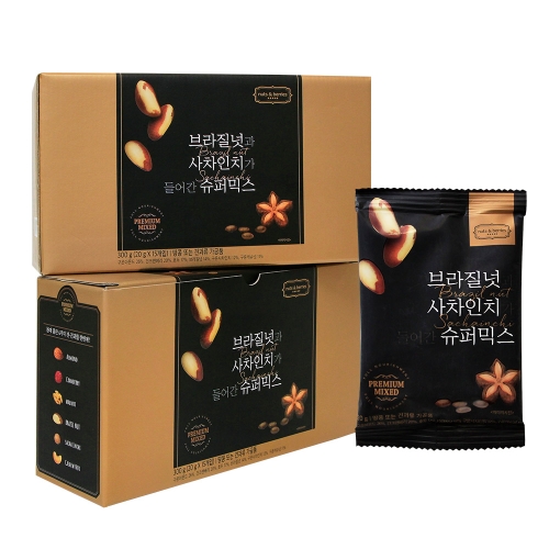 지웰  넛츠앤베리스 브라질넛과 사차인치가 들어간 슈퍼믹스 20g 30개입