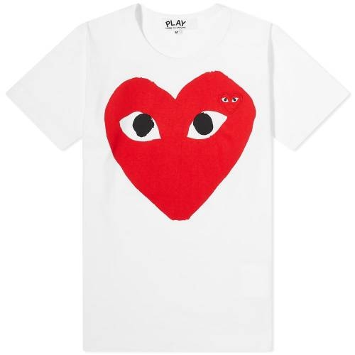 꼼데가르송 더블하트 와펜 반팔티셔츠_AZ T025 051 1