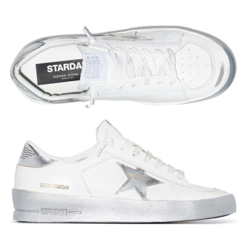 골든구스 WHITE SMOOTH LEATHER SUPERSTAR SNEAKERS LEATHER UPPER FRON GWF00128 ..