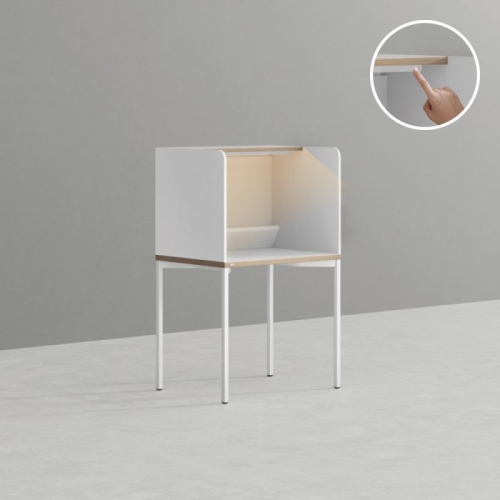 데스커  조명형 집중형 독서실 책상