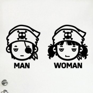 퍼즈  화장실남녀-해적