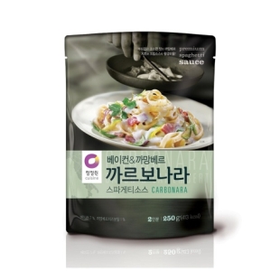 청정원 베이컨&까망베르 까르보나라 스파게티소스 250g