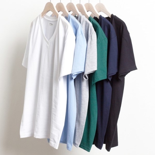 아이우먼 빅사이즈사랑해요 w045L107 베이직 30수 브이 반티 PC_