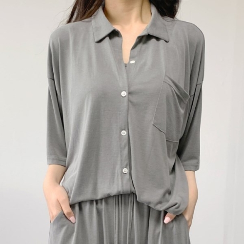 아이우먼 데일리쿨스판남방 EZE574M108 빅사이즈