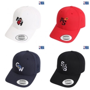  엔비에이 NBA 남녀공용 SAS SPURS 레터링 심볼 믹스 자수 HARD CURVED CAP-C N215AP452P