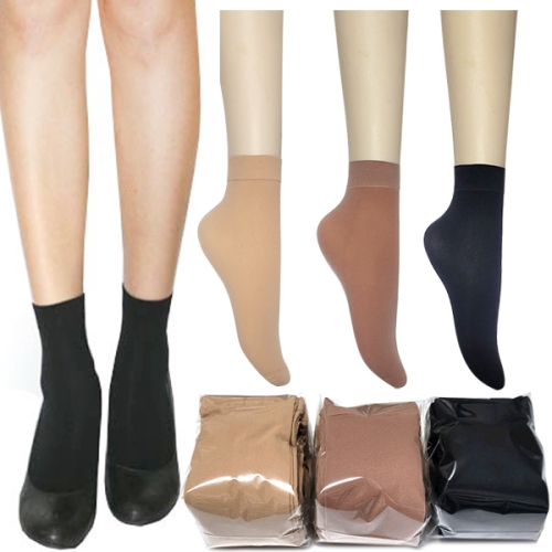 제이투와이 제이코튼 여성 베이직 발목 스타킹 10켤레