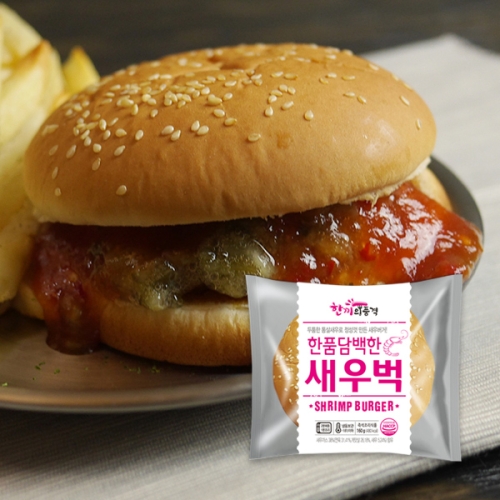 리더스푸드  한품 담백한 새우버거 160g