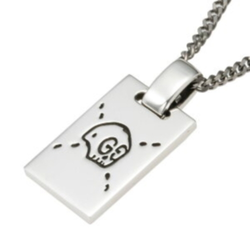 구찌  여성 고스트 실버 펜던트 목걸이_455315