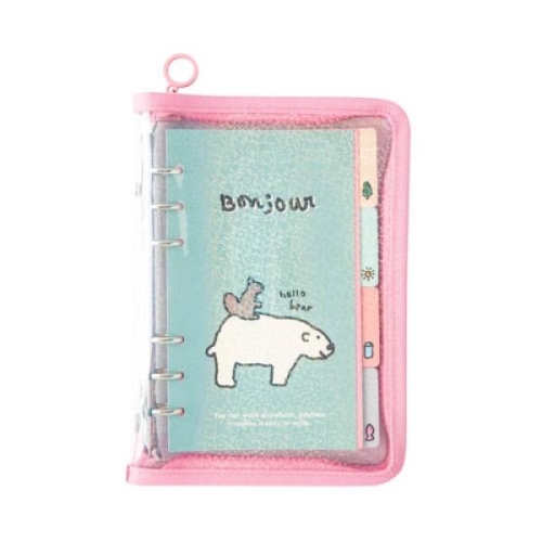 아트박스  곰 파우치형 글리터 다이어리커버