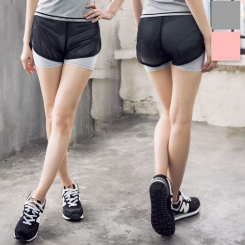 Jy7Zw6 운동복 헬스장 요가복 여자 핫팬츠 반바지 기능성