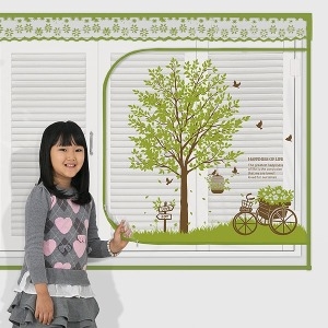 다샵  냄새없는 EVA 창문형 지퍼식 바람막이 방풍이