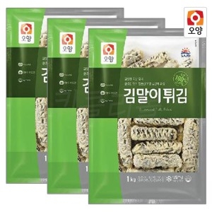 사조오양 김말이 튀김 1kg x 3개