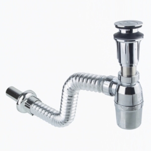 철물가이드  JY자동폽업 P트랩 주름관 일체형