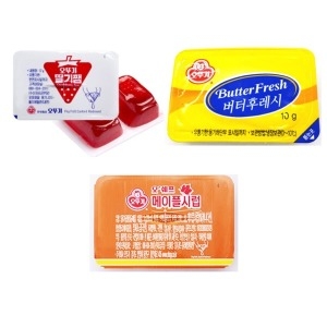 오뚜기 딸기쨈 버터 메이플시럽 디스팬팩 24개 모음