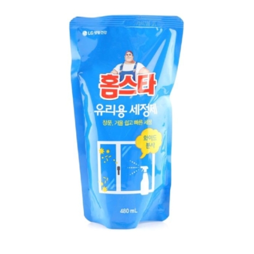 LG생활건강 홈스타 유리용 세정제 480ml 리필 절약형 재고보유