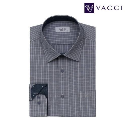 바찌 미니체크 실용적인 일반핏 긴소매 셔츠 VD1K3PR520N0