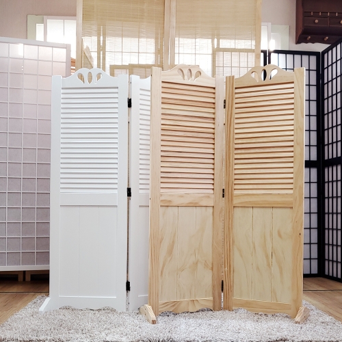 가구야히메  원목 갤러리 패널 2단 파티션