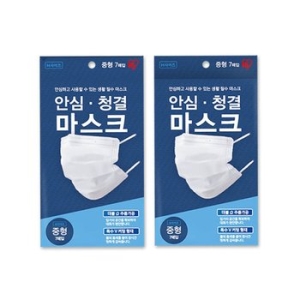 아이리스코리아 안심 청결 마스크 7매입