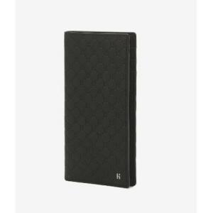 헤지스 남성 로고패턴 소가죽 장지갑_HJWA2E822BK