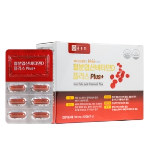 종근당건강 철분 엽산 비타민D 플러스 60캡슐