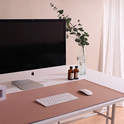 데이리브  오피스 룩 가죽 게이밍 장 마우스 패드 M/L 6color L_인디핑크