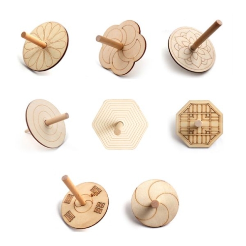 나무팽이 모음 8종 DIY /584619/팽이만들기 전통문양 태극