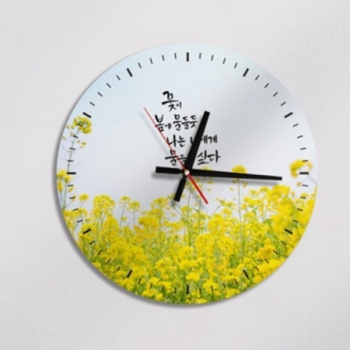 꾸밈  ic128 꽃이봄에물들듯인테리어벽시계