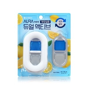 아우라 듀얼 액티브 화장실용 프레시 레몬향 6ml 2개입