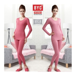 BYC 여성 따뜻한 삼중보온 에어메리 상하세트 BY6683
