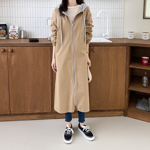 아이우먼 빅사이즈 109 심플코튼후드야상점퍼 DEME727