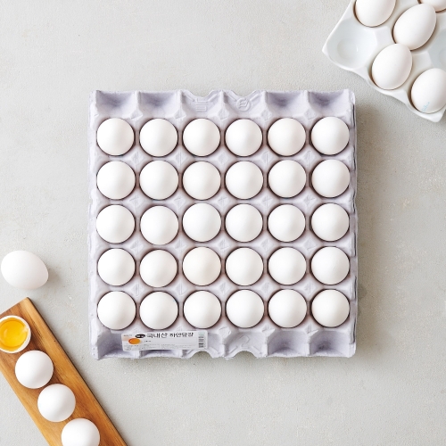 엔제이웰팜  하얀계란 30구